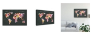 Trademark Global Wild Apple Portfolio Bright World Black Canvas Art - 20" x 25"